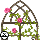 Carefully grown flowers wind around these cathedral designed trellises. This NC item was given out as a Premium Collectible reward in Y18.