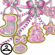 Look at all those lovely silver and pink cookies! This NC item was awarded for shaking a On the List Holiday Snowglobe!
