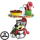 Holiday snacks presented by a jolly Polarchuck!