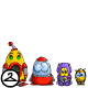 These nesting dolls look just like Robot Petpets!