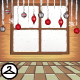 Snowy Window Background Item