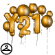 Celebrate the new year with gold balloons of course!
