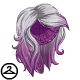 Dyeworks Purple: Silver and Scarlet Ombre Wig