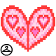 Pixels have hearts, too! This prize was awarded through the Lovestruck daily in Y16.