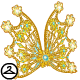 These gilded snowflake shaped wings are quite dazzling! This NC item was given out as a prize for hanging up a stocking during Stocking Stufftacular.