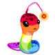 rainbow worm stuffed animal