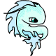 The Bluna was first sighted under the ice caps of Tyrannia. They are very very cold pets and if you touch them you could get a bad case of Neopian frost bite.