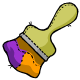 Now your Neopet can pretend they have a split paint brush with this less expensive toy version.