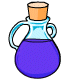 This dark blue potion will heal your pet eleven hit points. It can be used any time, even in the Battledome!!!