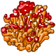 Fried Coral Funnel Cake
