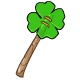 Paper Shamrock Wand