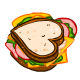 Heart Shaped Sandwich