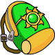 All your great Neopets Back-To-School items can be placed in this fashionable Green Backpack!