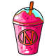 A refreshing raspberry flavoured slushie.