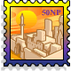 Holographic Sakhmet City Stamp