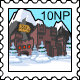 Ski Lodge Stamp