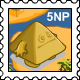 This cute Geb stamp is actually pretty rare.