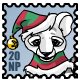 Christmas Kougra Stamp