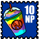 Rainbow Slushie Stamp