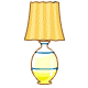 Light up the room with this beautiful lamp.