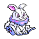 Aww, a cute little cybunny Neopet plushie!  The blue ones hop up and down when you clap.