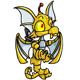 Wind Up Yellow Draik Toy