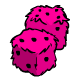 Pink Fuzzy Dice
