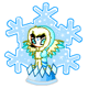 Shake this delicate snow globe and see pretty snowflakes falling around the Snow Faerie.