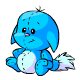 Your Neopet will love you forever if you give it this charming Blue Kacheek Plushie.