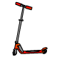 Here is a great red scooter to get around Neopia on!  This one is only the basic model :(