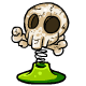 This skull toy bounces around an is quite amusing.