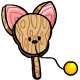 Wooden Korbat Bat and Ball Game