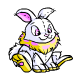 Aww, a cute little cybunny Neopet plushie!  The yellow ones glow in the dark!