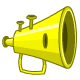 A powerful blast is released from this
trumpet. It causes any creature in its way to be knocked to the ground.  Each blast can cause up to 2 points of
damage.