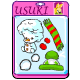 Your Usuki doll can have their very own Powtry and keep it nice and warm with its very own woolly hat and scarf set.