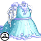 This gown is inspired by the chilling snow yooyu! These threads have become a bit cold from the snow but we think it adds to the aesthetic!