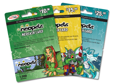 4 Gift Boxes Neopets Legit Neocash Card with 2,000 NC 