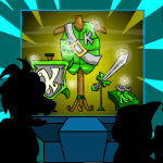 The Emerald Krawk Battle Set on display