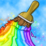 paint brush rainbow