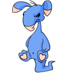 Angry blue blumaroo (old pre-customisation)