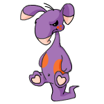 Angry purple blumaroo (old pre-customisation)