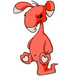 Angry red blumaroo (old pre-customisation)