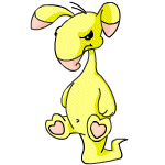 Angry yellow blumaroo (old pre-customisation)