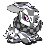 Angry checkered cybunny (old pre-customisation)