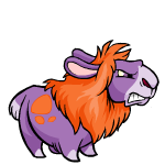 Angry purple gnorbu (old pre-customisation)