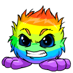 Angry rainbow jubjub (old pre-customisation)