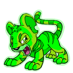 Angry glowing kougra (old pre-customisation)