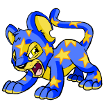 Angry starry kougra (old pre-customisation)