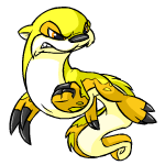 Angry yellow lutari (old pre-customisation)