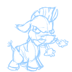 Angry sketch moehog (old pre-customisation)